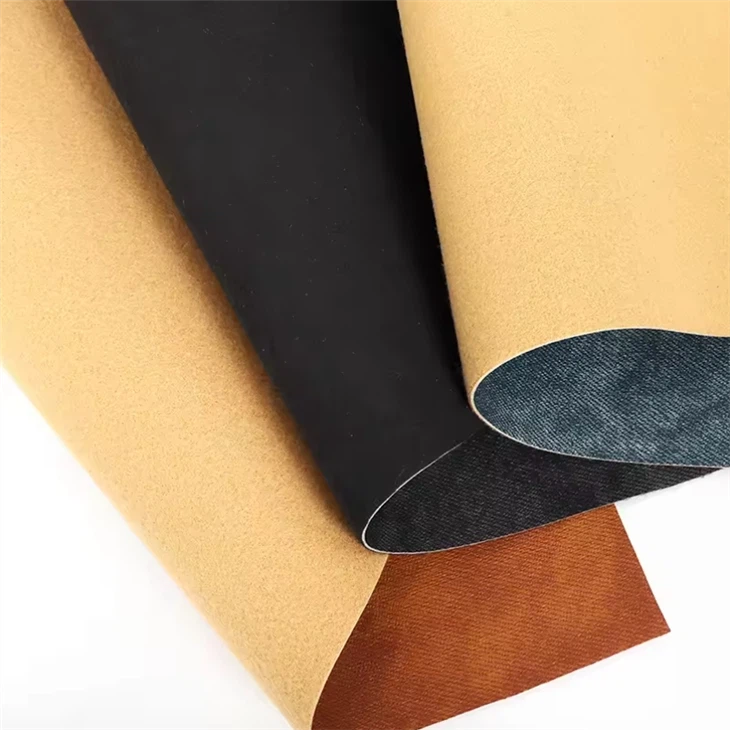 Solid Vintage Cowboy Fabric Vegan PVC Faux Leather