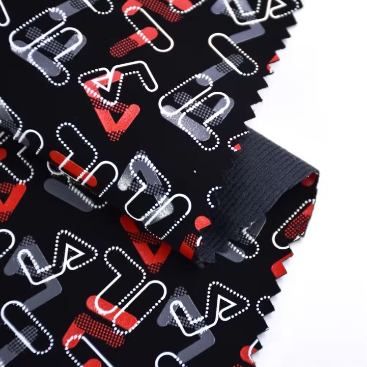 Wholesale Screen Printing Designer Faux Print PU Synthetic Leather Fabric